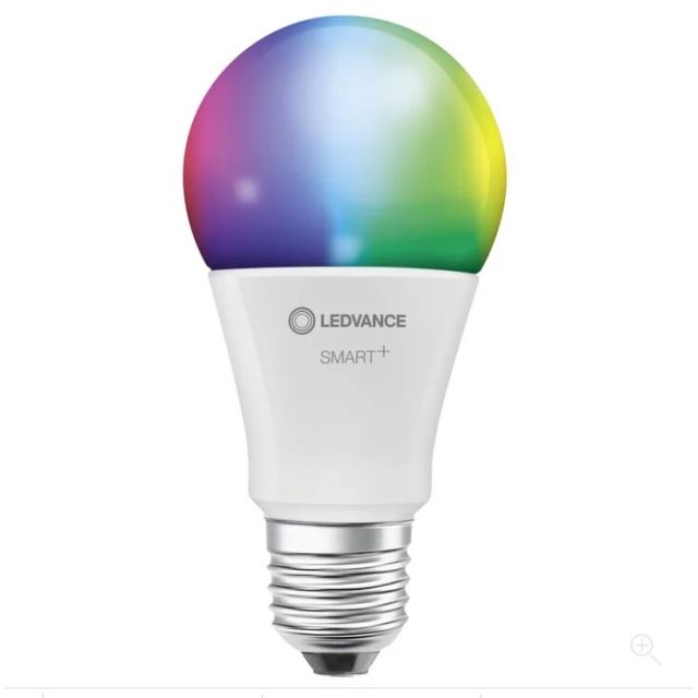 Lámpara standard Led Smart regulable RGB + 2700°K a 6500°K 9W 806Lm E27 (Ledvance 4058075485396)
