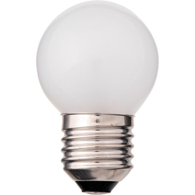 Lámpara incandescente esférica reforzada E27 60W 420Lm 45x71mm.
