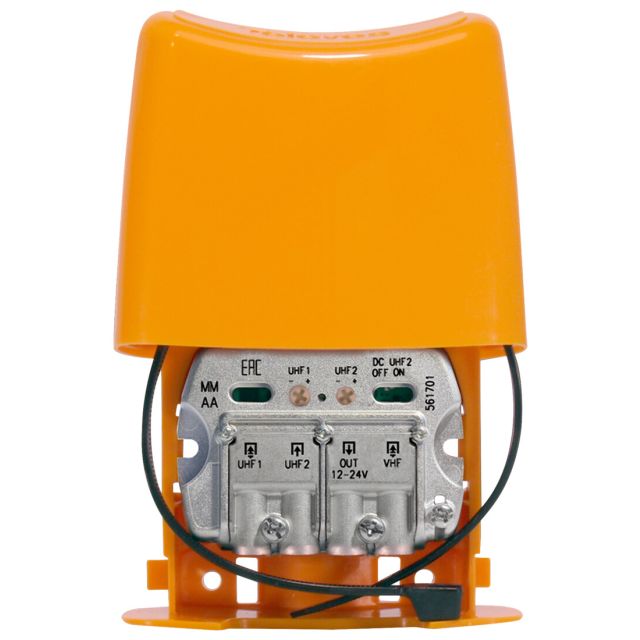Amplificador de mástil NanoKom UHF-UHF-VHFmix (LTE790, 1er Dividendo Digital) (Televes 561701)