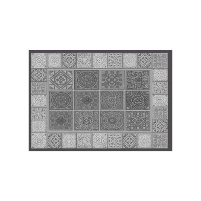 Alfombra vinílica Hidraulik mosaico gris 04 50x70cm.