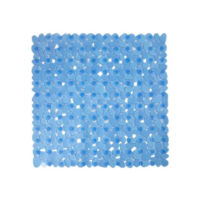 Alfombra de ducha antideslizante Marelia traslúcida azul 54x54cm (Dintex 05-223)