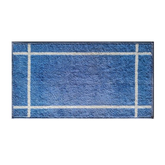 Alfombra de baño textil Milos azul marino 75x40cm (Dintex 04301)