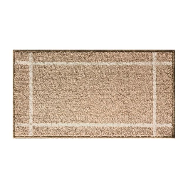 Alfombra de baño textil Milos marrón claro 75x40cm (Dintex 04302)
