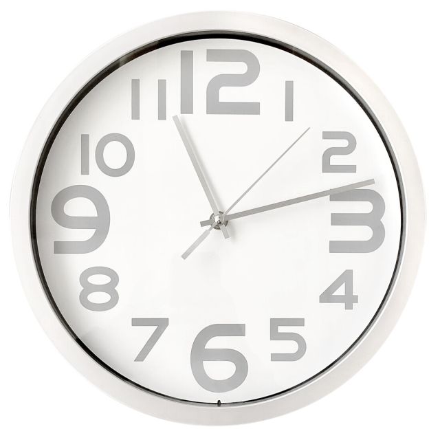 Reloj de pared acabado metálico ø30cm. (Electro DH 93.339)