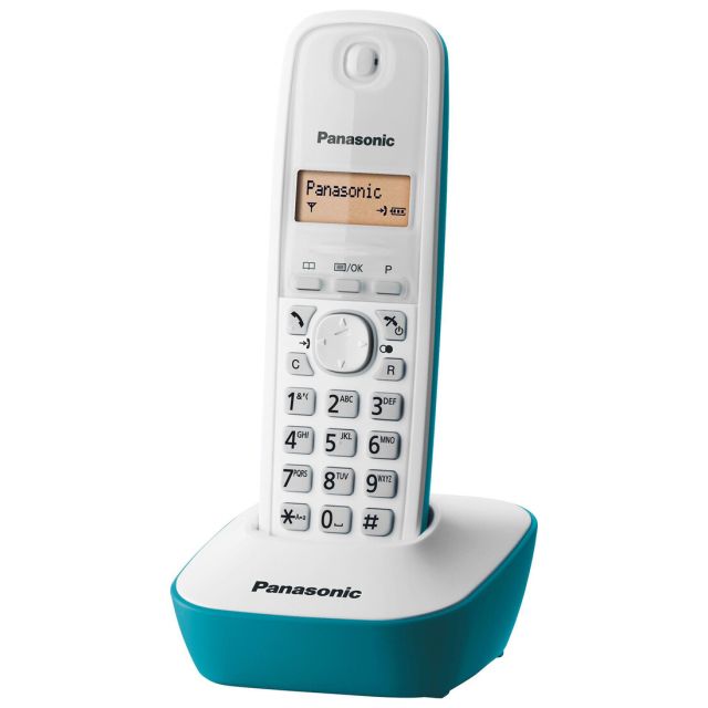 Teléfono inalámbrico blanco (Panasonic KXTG1611B)
