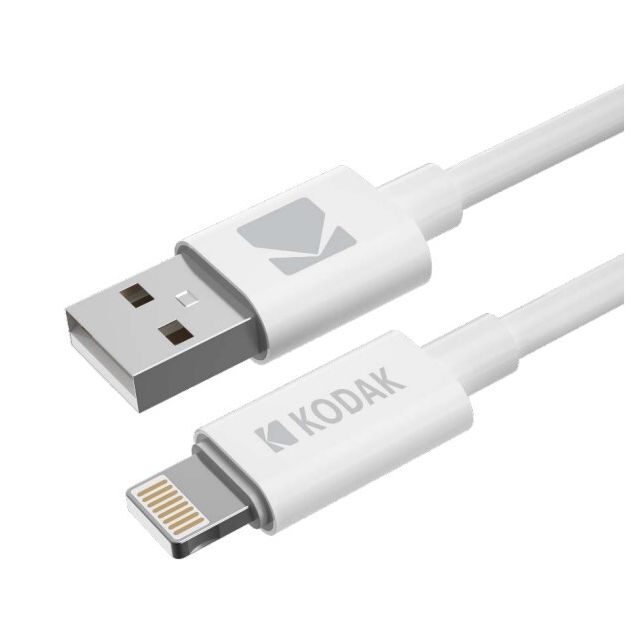 Cable USB -Lighting para iPhone 1m. 5V 2A (Kodak 001403687)