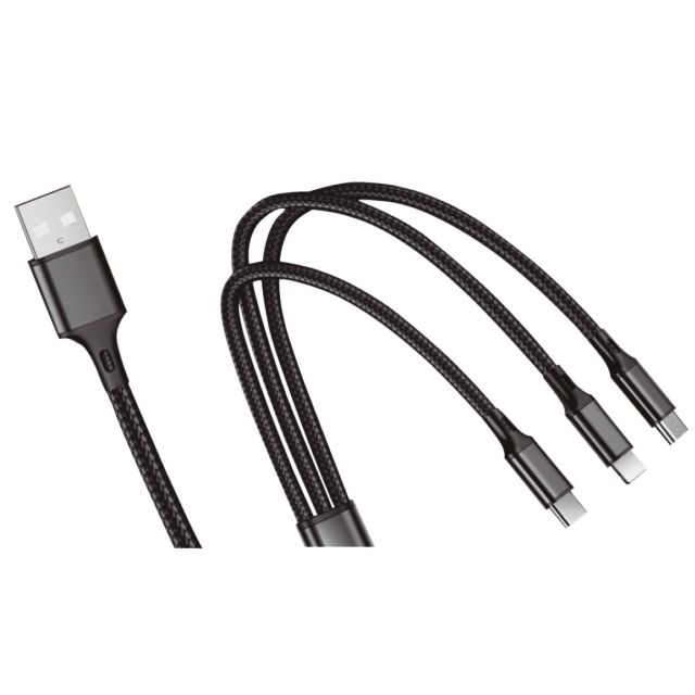 Conexión múltiple de USB a multicarga lighting/micro USB/USB-C (GSC 105515005)