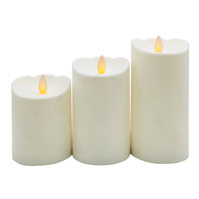 Pack 3 velas decorativas Led de cera (GSC 204800001)