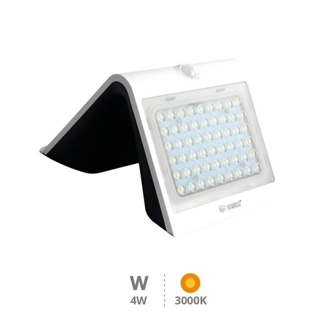 Aplique solar LED Lukulu blanco con sensor 4W 6000K (GSC 200210011)
