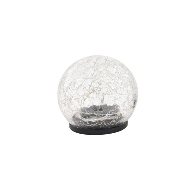 Lámpara esfera Led solar efecto cristal roto Ø15cm.(Galix G2011/15)