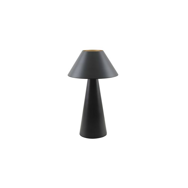 Lámpara de mesa tipo seta metal negra E27 Máx.25W  (F-Bright 1950944-N)