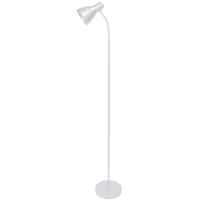 Lámpara de pie blanco estilo flexo modelo Sog E27 175cm. (Ledesma 21621)