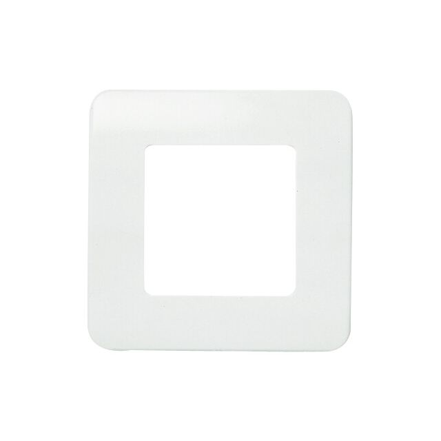 Placa  1 ventana 2 elementos monocaja sin tornillos blanco 80x80mm. (Niessen Stylo 2271.2 BA)
