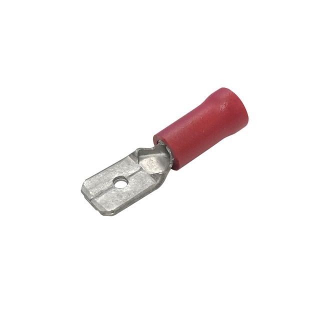 Caja terminal macho aislado rojo DH 10.914/6.3/R/BOX - 0,5 - 1,5mm2 21mm.