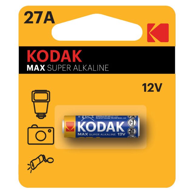 1 ud. pila para mandos y cámaras Kodak Max Super Alkaline12V 27A (Blíster)