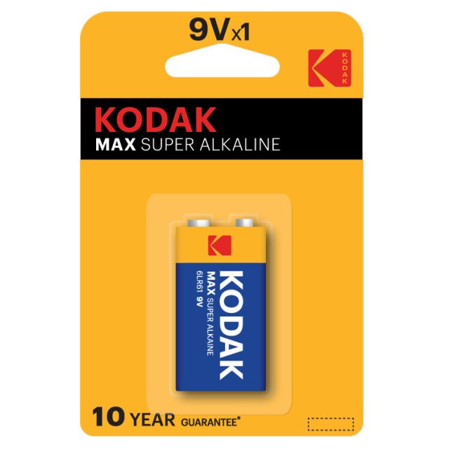 1 ud. pila Kodak Max Super Alkaline 9V 6LR61 (Blíster)