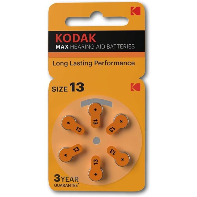 6 unidades pilas para audífonos P13 (Kodak 30423299) (Blíster)