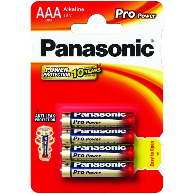 4 uds. pilas Panasonic Xtreme Power alcalina superior 1,5V LR03-AAA (Blíster)