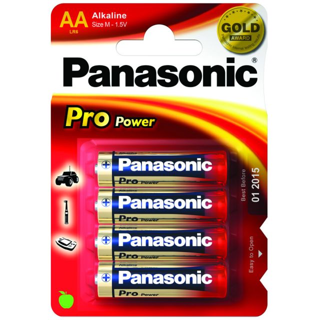 4 uds. pilas Panasonic Xtreme Power alcalina superior 1,5V LR06-AA (Blíster)