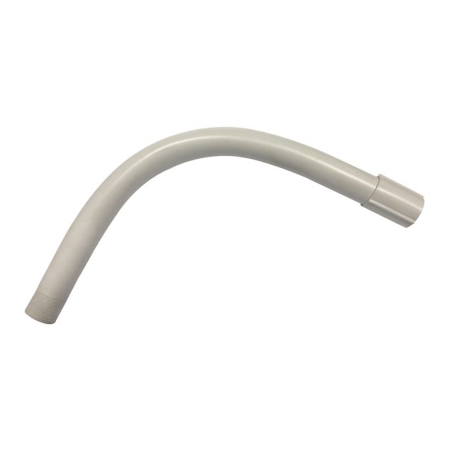 Tuperplas curva rígida roscada PVC M16 gris (Tupersa 065600016)