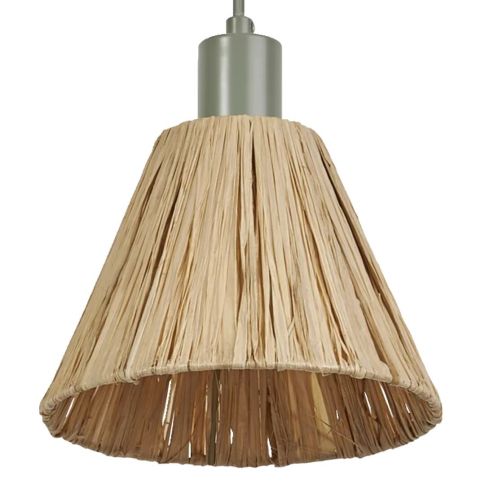 Lámpara colgante rafia verde 1xE27 Raffia Decor (Ledvance 838154)