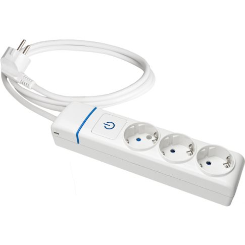BASE MULTIPLE 3 ENCHUFES CON CABLE 1,5M CON INTERRUPTOR
