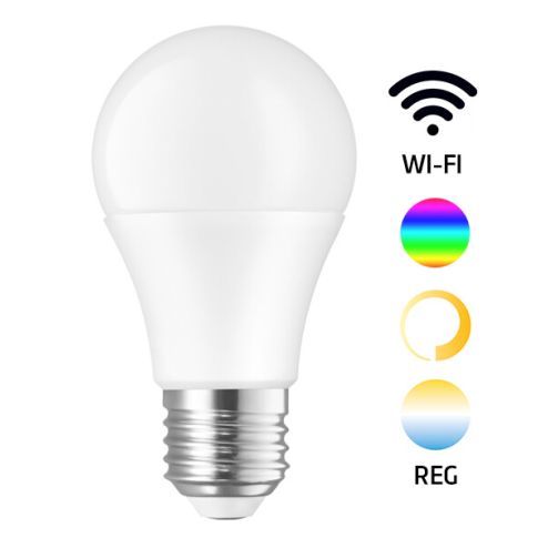 Lámpara standard Led Smart regulable RGB + 3000°K a 6500°K + intensidad