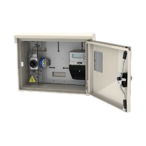Caja de contador eléctrico homologada con tejadillo para Gas Natural Fenosa  (CLAVED AC80188)