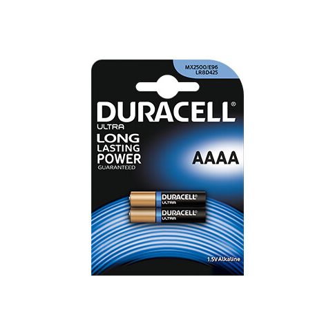 2 uds. pilas Duracell Ultra alcalina LR4A-AAAA (Blíster)