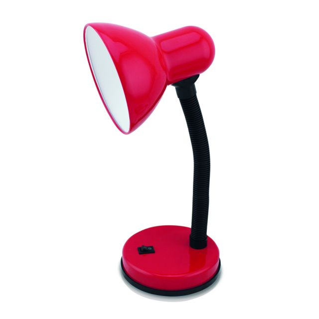 Flexo rojo de sobremesa modelo tradicional E27 (GSC 1900418)