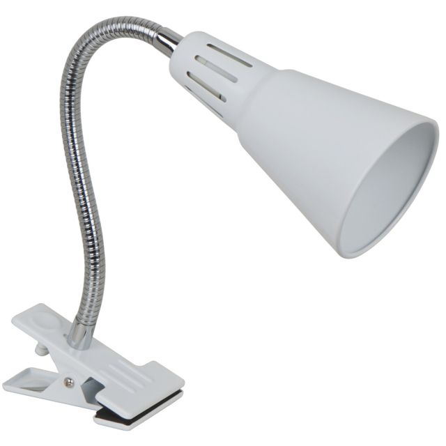 Flexo pinza blanco modelo Nuka E14 100x215mm. (GSC 204200000)