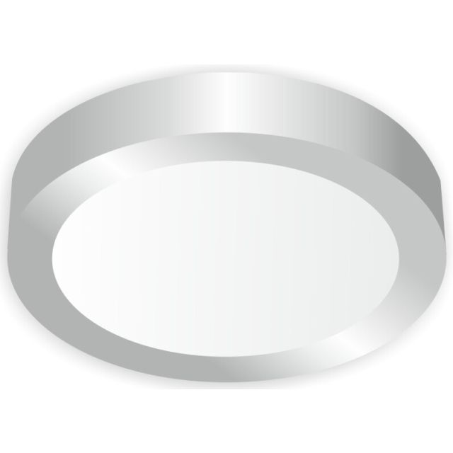 Downlight Led redondo de superficie níquel 18W 6000°K 225x35mm. (Ledesma 10875)
