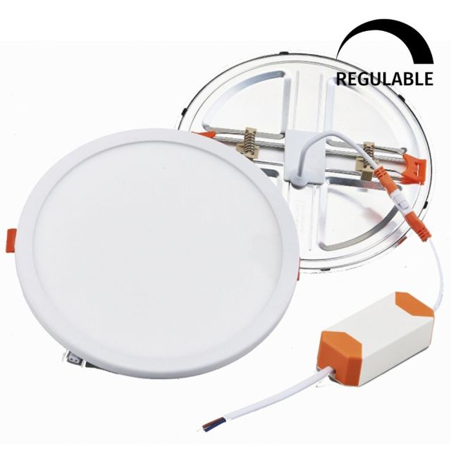 Downlight Led redondo empotrable regulable y ajustable en corte 20W 2160Lm 4000°K (F-Bright 2801554)