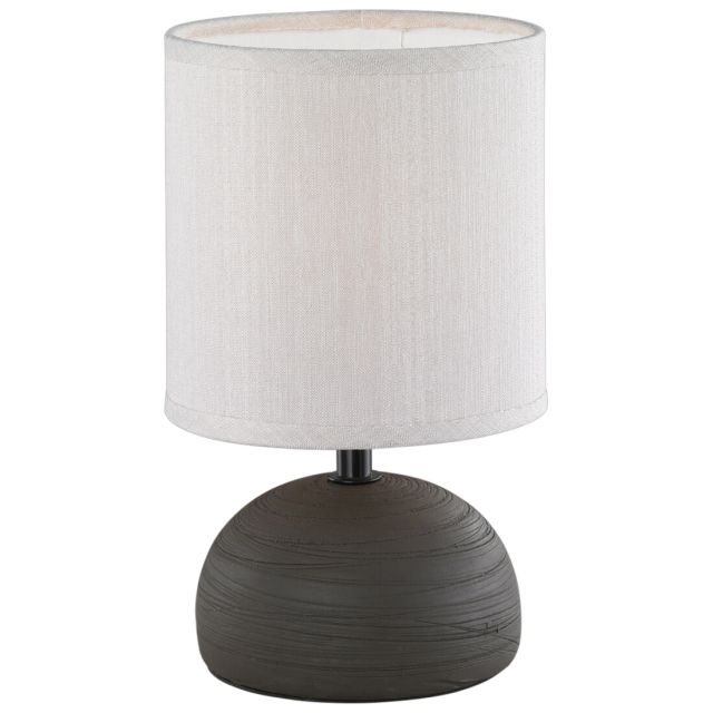 Lámpara marrón cerámica de sobremesa modelo Luci E14 (Trio Lighting 50351026)