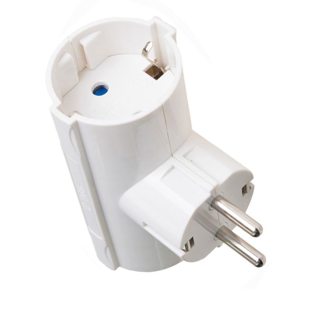 Adaptador bipolar doble con TTL 3680W 250V 16A (Solera 986U) (Bolsa con solapa)