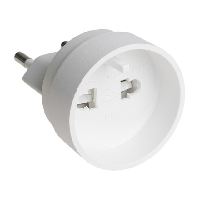 Adaptador europeo universal indesmontable 2300W 250V 10A (Solera 88) (Bolsa para colgar)