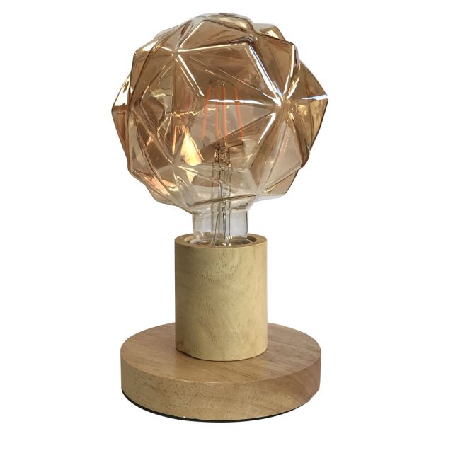 Lámpara base de sobremesa modelo Kline de madera E27 (F-Bright 1200104-M)