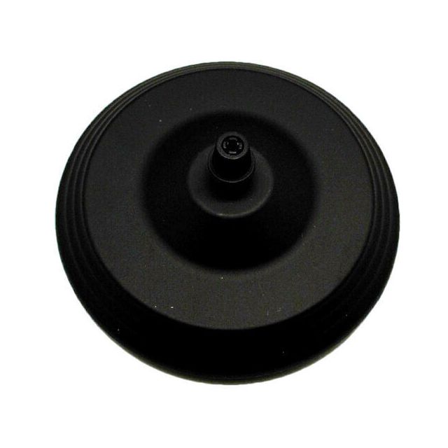 Florón metálico decorativo negro ø12cm.(F-Bright 1301024)