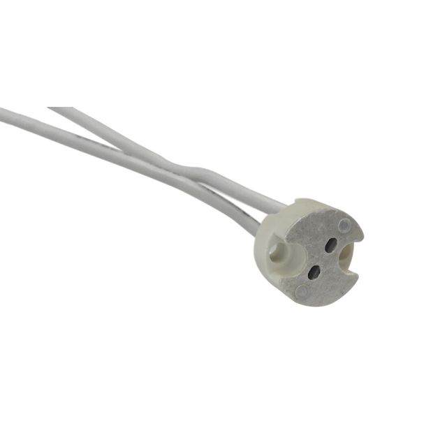 Portalámparas halógeno para dicroicas 12V con cable de silicona (F-Bright 1200579)