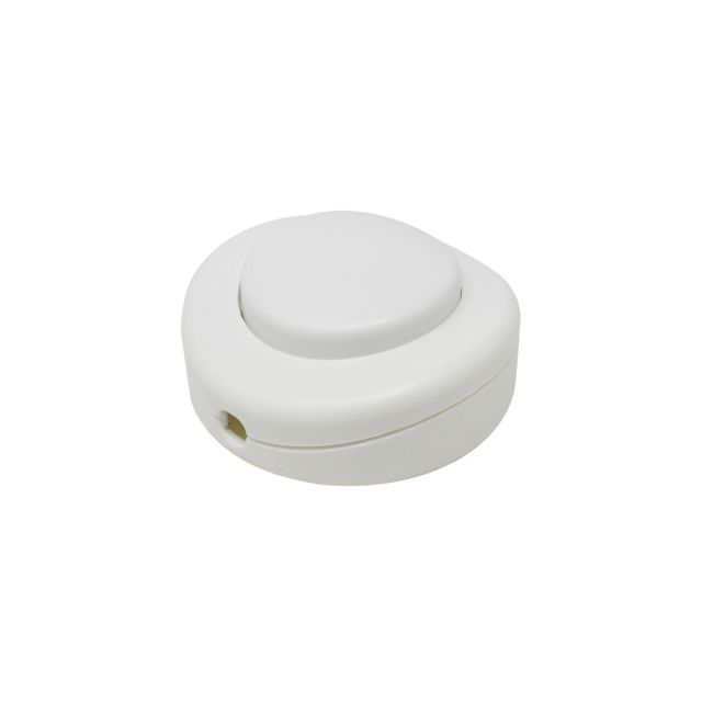 Interruptor de pie de pulsación blanco modelo 350VP 2A 250V (Koala H038090)