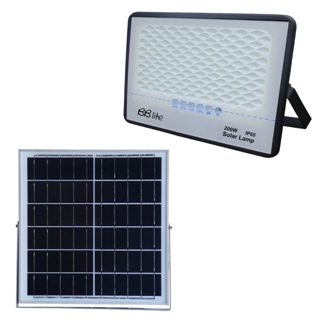 Proyector Led solar SMD con mando 100W 800Lm 6000K (BB Electron 110582)