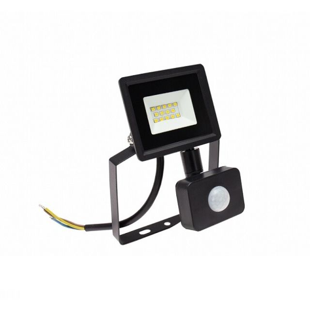 Proyector Led de exterior Noctis Lux 4 negro con sensor 10W 6000°K IP44 (Spectrum SLI029070CW_CZUJNIK_PW)