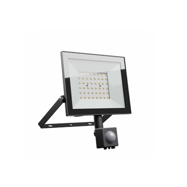 Proyector Led de exterior Noctis Lux 4 negro con sensor 50W 4000°K IP44 (Spectrum SLI029073NW_CZUJNIK_PW)