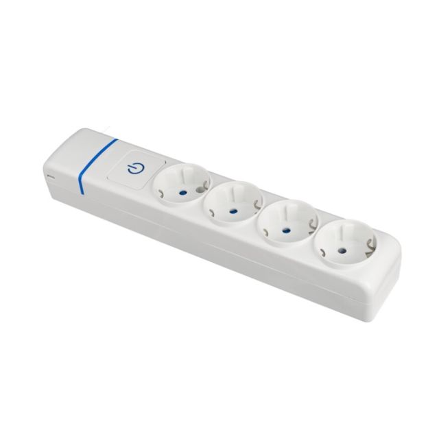 Base múltiple serie ION 4 tomas sin cable con interruptor 16A 250V (Solera 8004PIL)