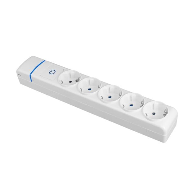 Base múltiple serie ION 5 tomas sin cable con interruptor 16A 250V (Solera 8005PIL)