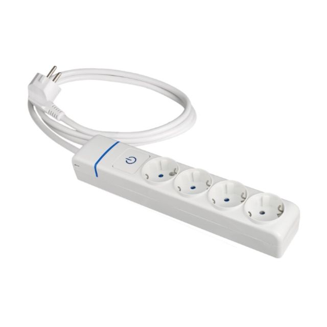 Base multiple serie ION 4 tomas con cable 1,5m. con interruptor (Solera 8014PIL)