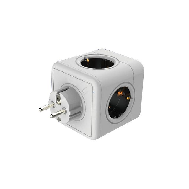 Ladrón tipo cubo blanco 5 tomas (F-Bright 1102910)