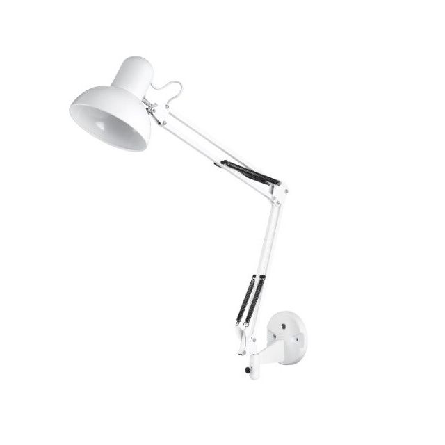 Aplique de pared tipo flexo modelo Samassi E27 blanco (GSC 204200055)