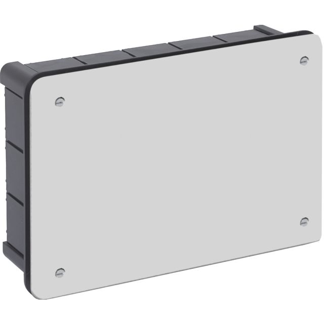 Caja de empalme y derivación de empotrar con tapa y tornillos 65x250x250mm. (Solera 324)
