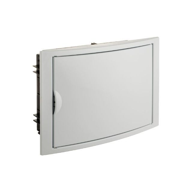 Caja empotrable 14 elementos cuadro y puerta blanco 320x233x75mm. (Solera 5012)